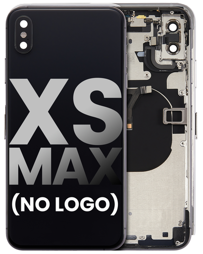 Back Housing W/ Small Components Pre-Installed Compatible For iPhone XS Max (No Logo) (Aftermarket Plus) (Space Gray)
