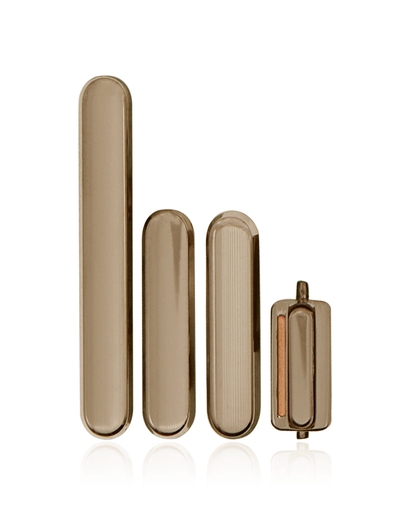 Hard Buttons (Power / Volume / Switch) Compatible For iPhone XS / XS Max (Gold)