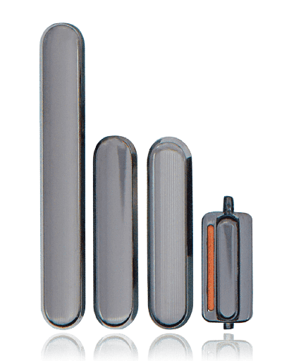 Hard Buttons (Power / Volume / Switch) Compatible For iPhone XS / XS Max (Space Gray)