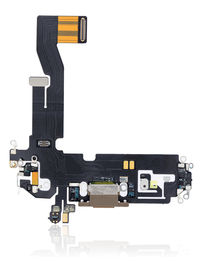 Charging Port Flex Cable Compatible For iPhone 12 Pro (Used OEM Pull) (Gold)
