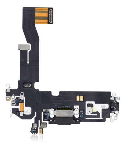 Charging Port Flex Cable Compatible For iPhone 12 / 12 Pro (Aftermarket Plus) (Graphite)