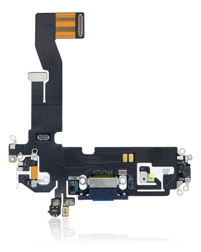Charging Port Flex Cable Compatible For iPhone 12 / 12 Pro (Aftermarket Plus) (Pacific Blue)