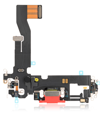 Charging Port Flex Cable Compatible For iPhone 12 (Premium) (Red)