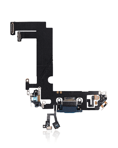Charging Port Flex Cable Compatible For iPhone 12 Mini (Used OEM Pull) (Blue)