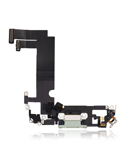 Charging Port Flex Cable Compatible For iPhone 12 Mini (Used OEM Pull) (Green)