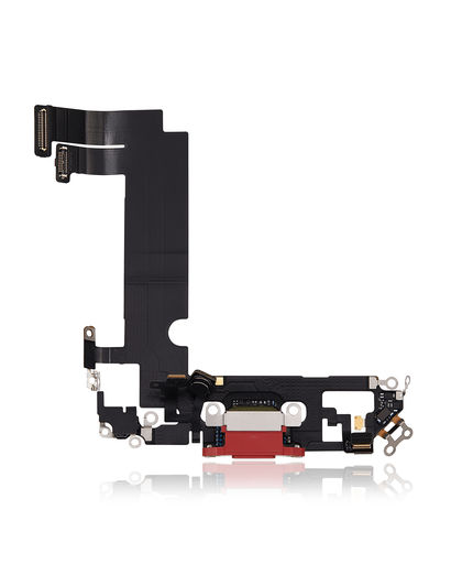 Charging Port Flex Cable Compatible For iPhone 12 Mini (Used OEM Pull) (Red)