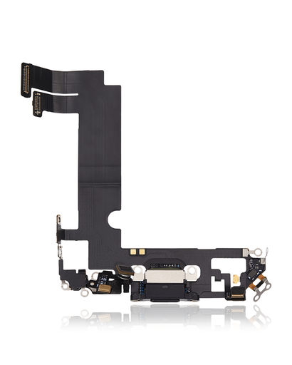 Charging Port Flex Cable Compatible For iPhone 12 Mini (Used OEM Pull) (Black)