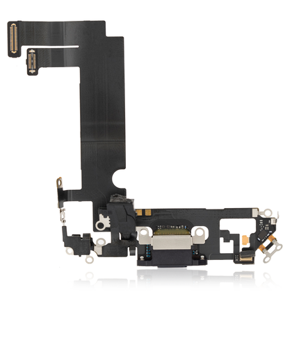 Charging Port Flex Cable Compatible For iPhone 12 Mini (Premium) (Black)