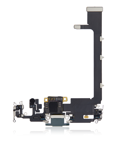 Charging Port Flex Cable With Board Compatible For iPhone 11 Pro Max (Used OEM Pull) (Midnight Green)