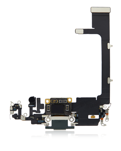Charging Port Flex Cable With Board Compatible For iPhone 11 Pro (Used OEM Pull) (Midnight Green)