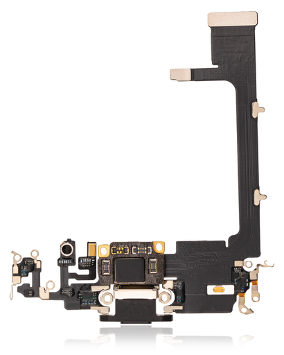 Charging Port Flex Cable With Board Compatible For iPhone 11 Pro (Aftermarket Plus) (Space Gray)