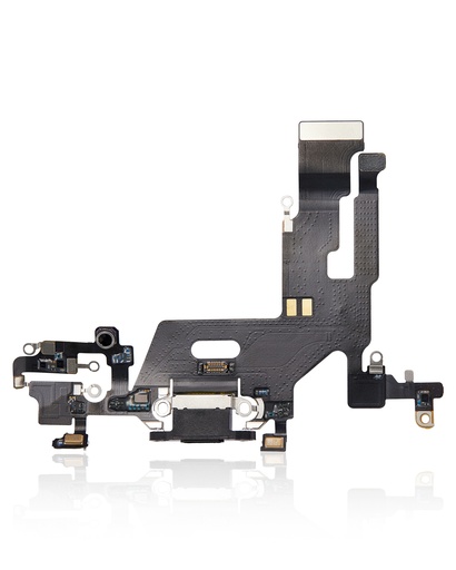 Charging Port Flex Cable Compatible For iPhone 11 (Used OEM Pull) (Black)