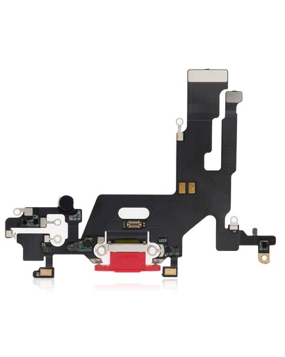 Charging Port Flex Cable Compatible For iPhone 11 (Premium) (Red)