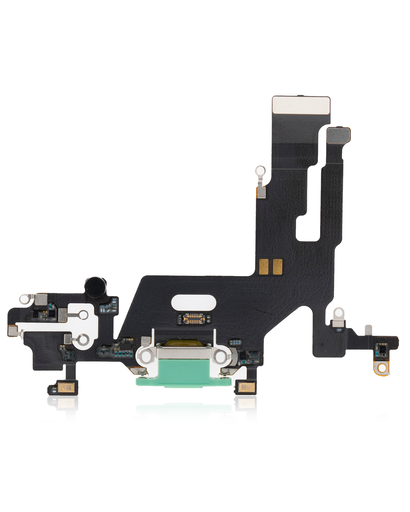 Charging Port Flex Cable Compatible For iPhone 11 (Premium) (Green)