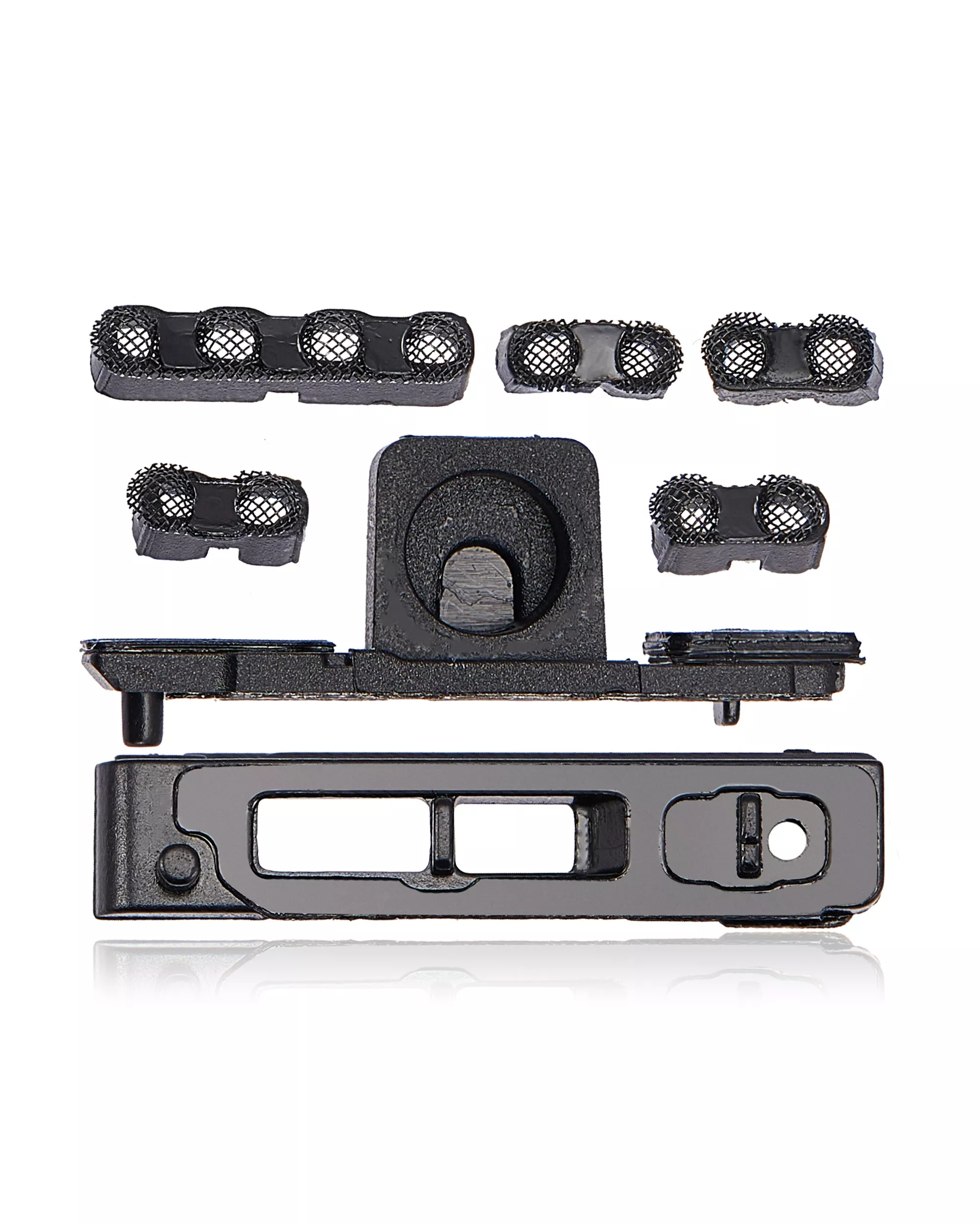 Loudspeaker / Mic Mesh Compatible For iPhone 11 (Black) (10 Pack)