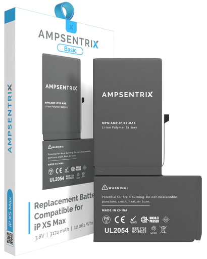 Replacement Battery Compatible For iPhone XS Max (AmpSentrix Basic)