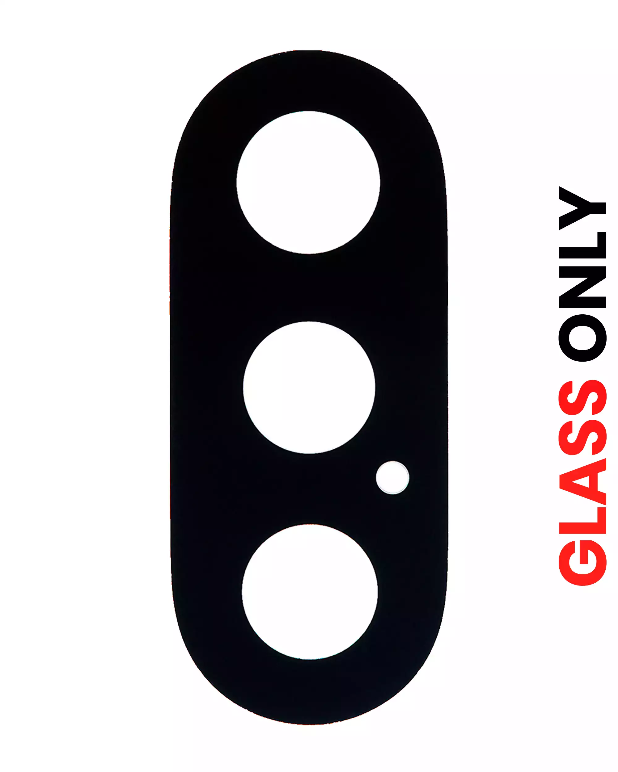 Back Camera Lens (Glass Only) With Adhesive Compatible For iPhone XS / XS Max (All Colors) (10 Pack) (Aftermarket Plus)