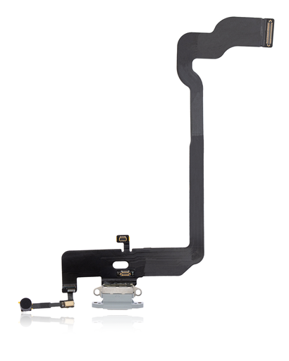 Charging Port Flex Cable Compatible For iPhone XS (Premium) (Silver)