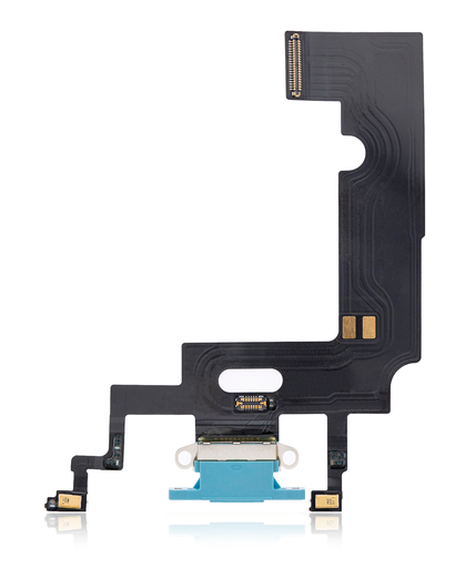Charging Port Flex Cable Compatible For iPhone XR (Aftermarket) (Blue)