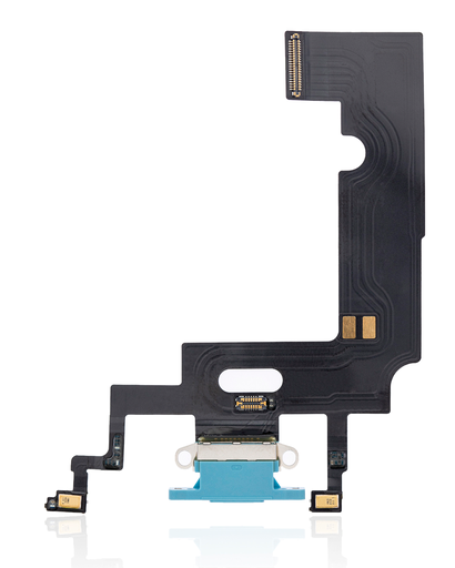 Charging Port Flex Cable Compatible For iPhone XR (Premium) (Blue)