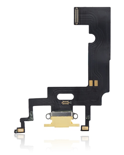 Charging Port Flex Cable Compatible For iPhone XR (Premium) (Yellow)