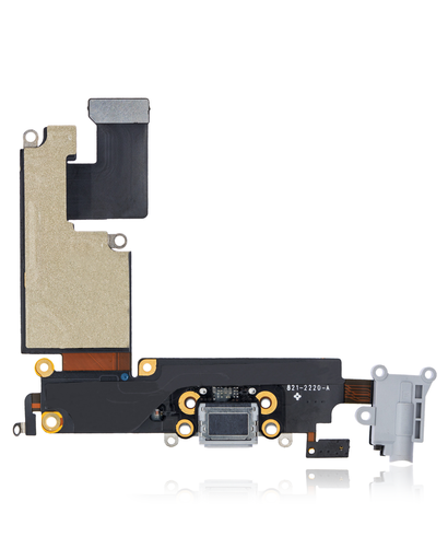 Charging Port Flex Cable Compatible For iPhone 6 Plus (Aftermarket) (Silver)