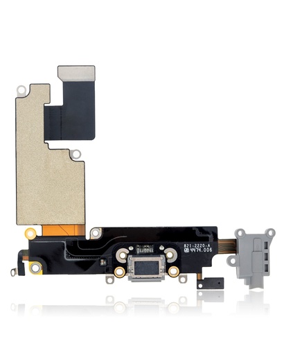 Charging Port Flex Cable Compatible For iPhone 6 Plus (Premium) (Space Gray)