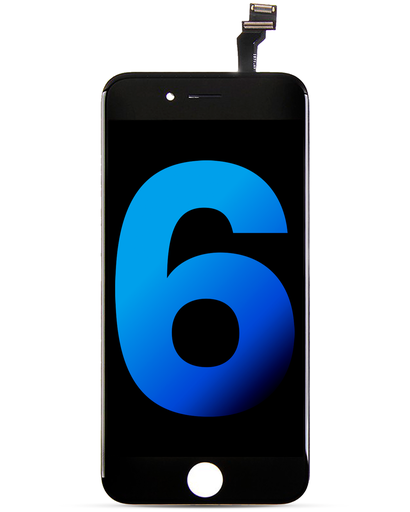LCD Assembly Compatible For iPhone 6 (Aftermarket: AQ7) (Black)