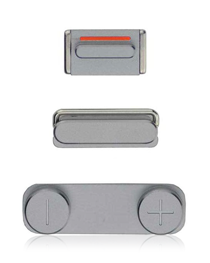 Hard Buttons Set (Power / Volume / Vibrator) Compatible For iPhone 5S / SE (2016) (Space Gray)