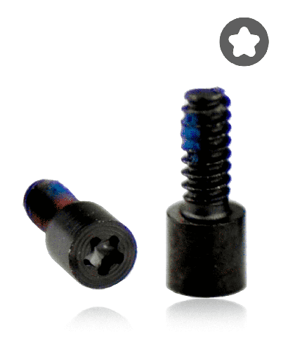 Bottom Screws Compatible For iPhone 5C (Black) (100 Pack)