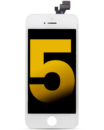 LCD Assembly Compatible For iPhone 5 (Premium) (White)