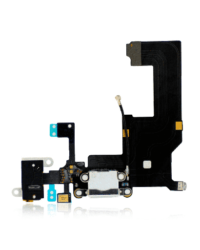 Charging Port Flex Cable Compatible For iPhone 5 (Silver)