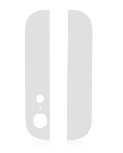 Back Glass (UP + Down) Compatible For iPhone 5 (White)