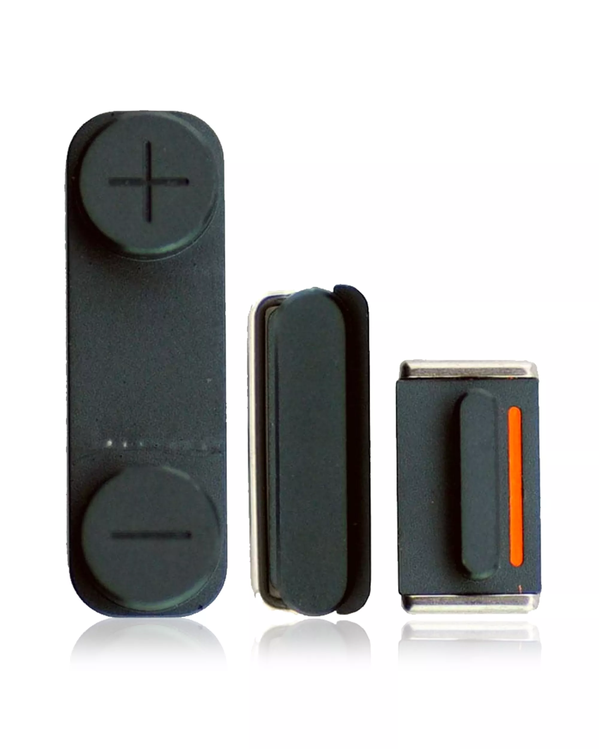 Hard Buttons Set (Power / Volume / Vibrator) Compatible For iPhone 5 (Black)
