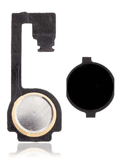 Home Button With Flex Compatible For iPhone 4 (Black)