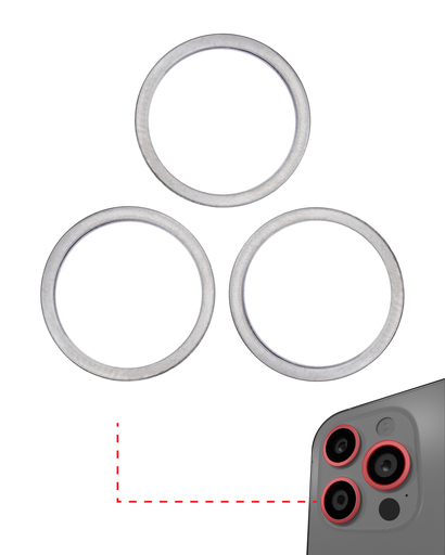 Back Camera Bezel Ring Only Compatible For iPhone 13 Pro / 13 Pro Max (Graphite) (3 Piece Set)