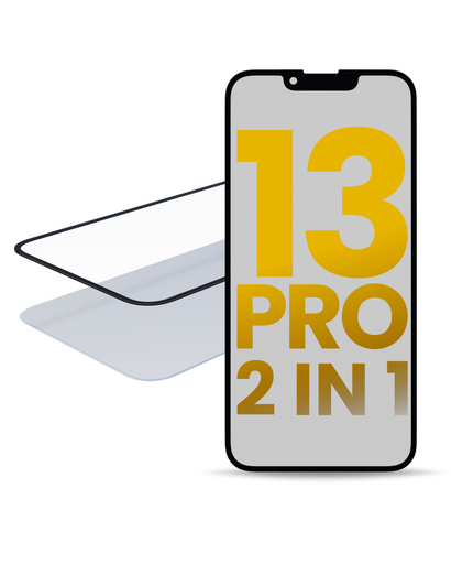 2 in 1 With Frame Included (Front Glass + OCA Pre-Installed) Compatible For iPhone 13 Pro (OCA Master)