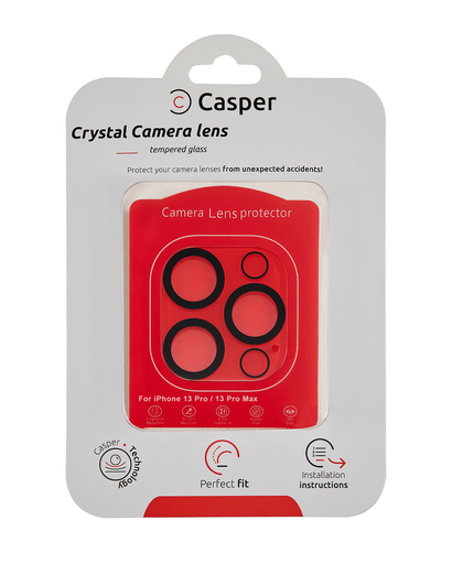 Casper Camera Lens Protector Compatible For iPhone 13 Pro / 13 Pro Max (Crystal Full Cover)
