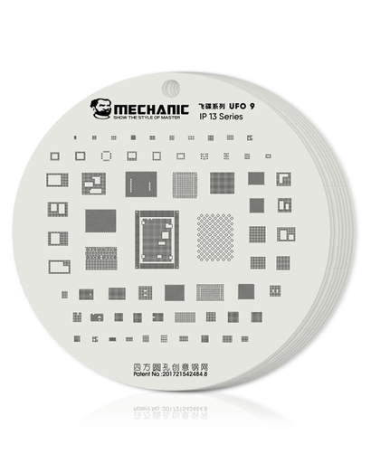 UFO Series BGA Reballing Stencil Full Set For iPhone 6 To 13 Pro Max (Mechanic)