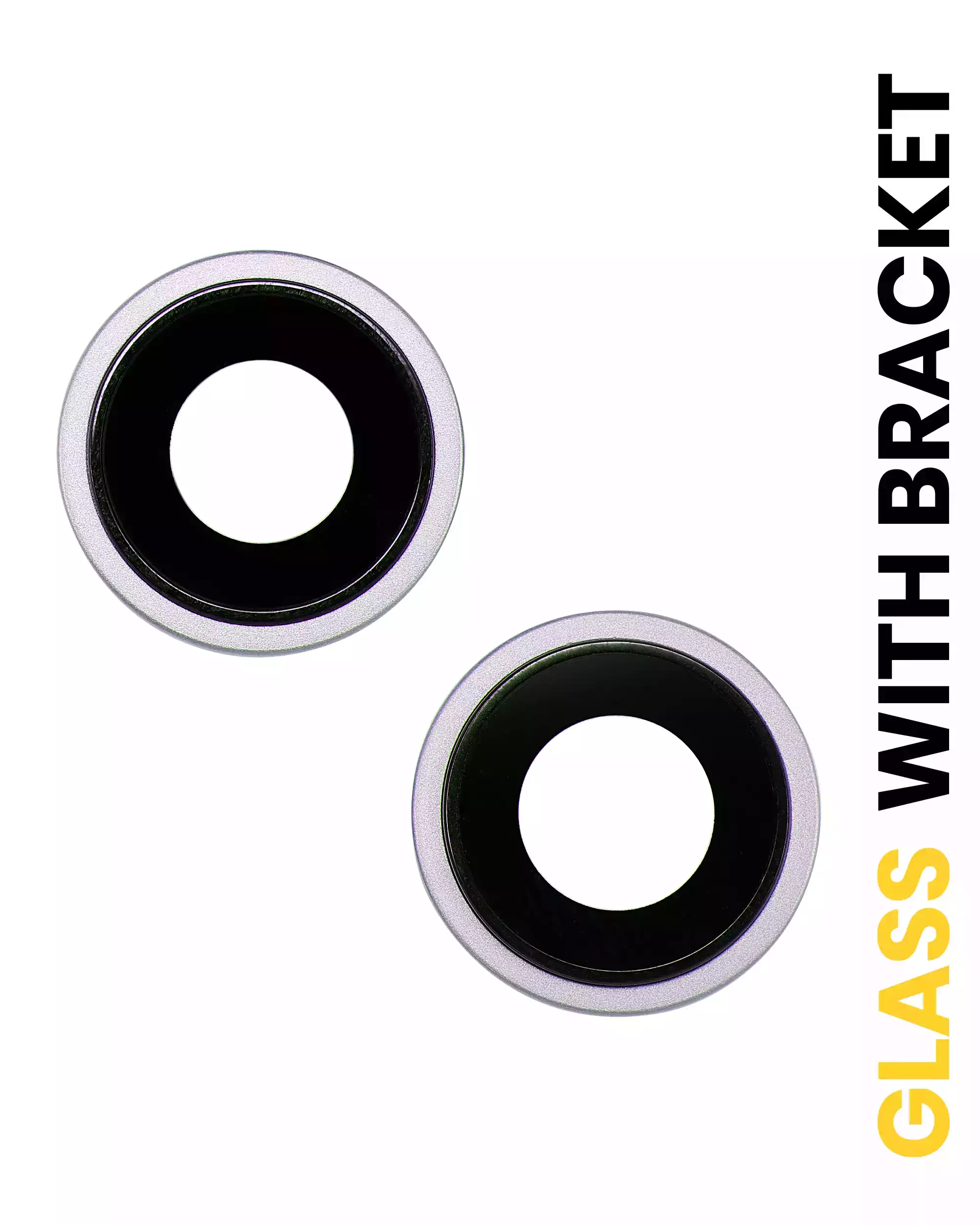 Back Camera Lens With Bracket &amp; Bezel Compatible For iPhone 14 / 14 Plus (2 Piece Set) (Premium) (Purple)