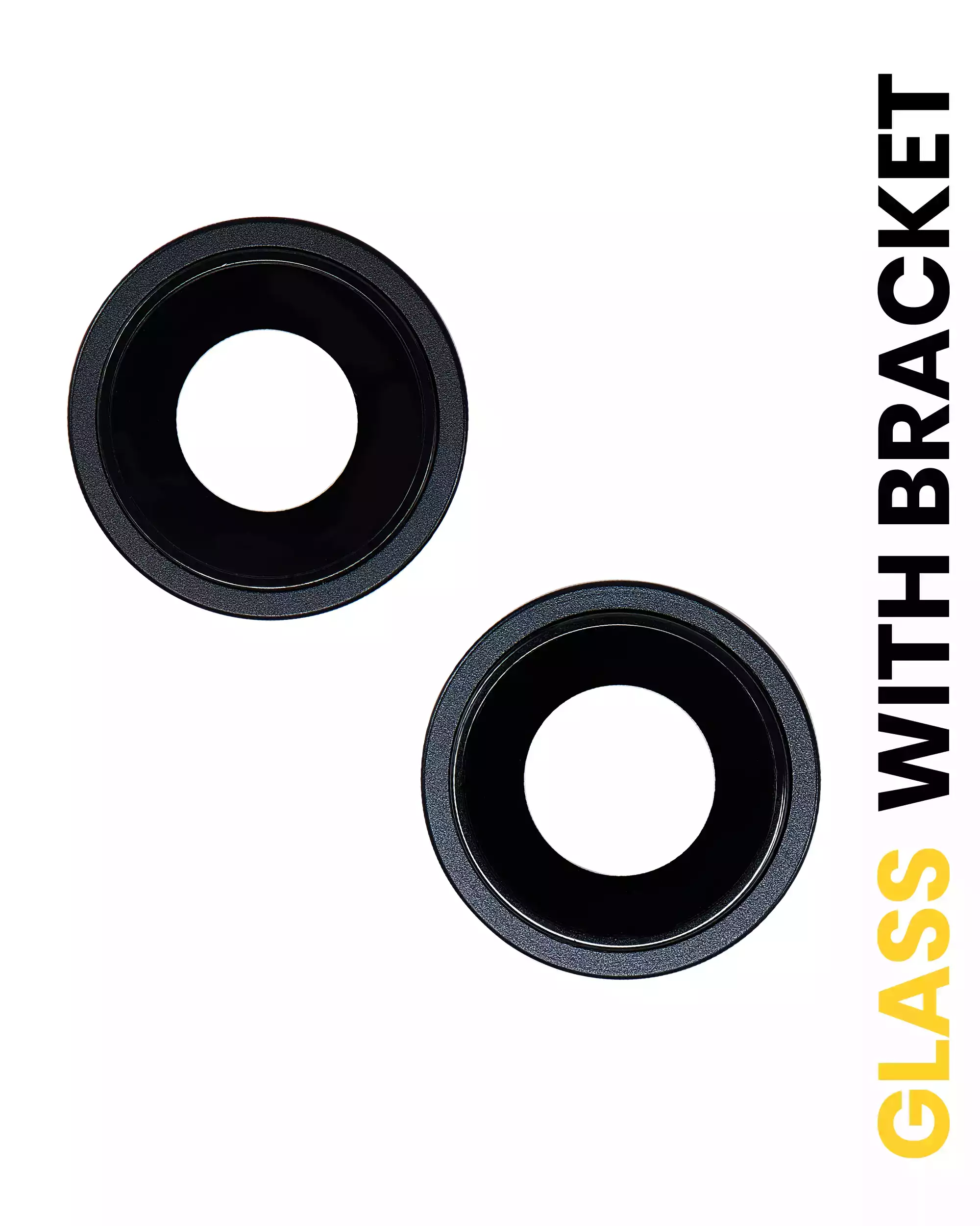 Back Camera Lens With Bracket &amp; Bezel Compatible For iPhone 14 / 14 Plus (2 Piece Set) (Premium) (Midnight)