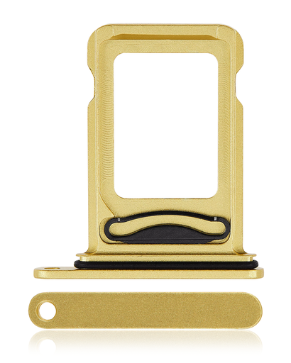 Dual Sim Card Tray Compatible For iPhone 14 / 14 Plus (Yellow)