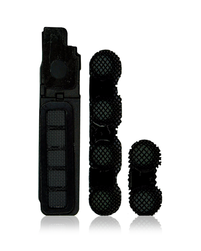 Loudspeaker / Mic Mesh Compatible For iPhone XR (Black) (10 Pack)