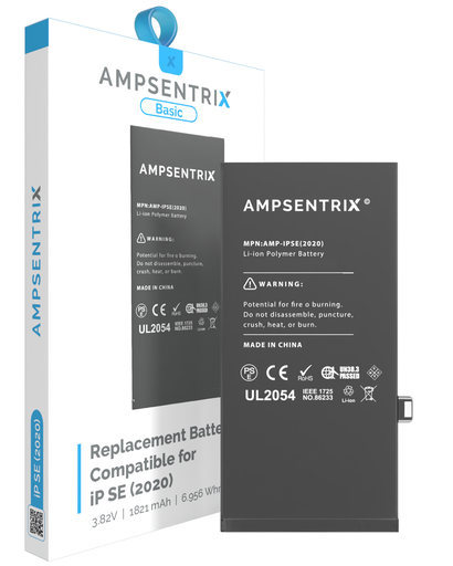 Replacement Battery Compatible For iPhone SE (2020) (AmpSentrix Basic)