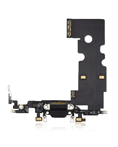 Charging Port Flex Cable Compatible For iPhone SE (2020) (Premium) (Black)