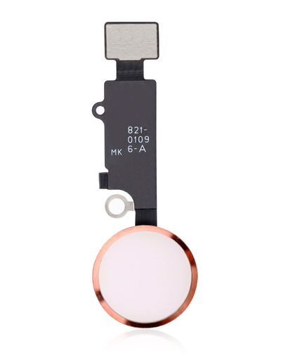 Home Button With Flex Compatible For iPhone 7 / 7 Plus / 8 / 8 Plus / SE (2020) / SE (2022) (Rose Gold) (Warning: Compatible For Cosmetic Use Only)