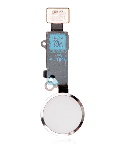 Home Button With Flex Compatible For iPhone 7 / 7 Plus / 8 / 8 Plus / SE (2020) / SE (2022) (Silver) (Warning: Compatible For Cosmetic Use Only)