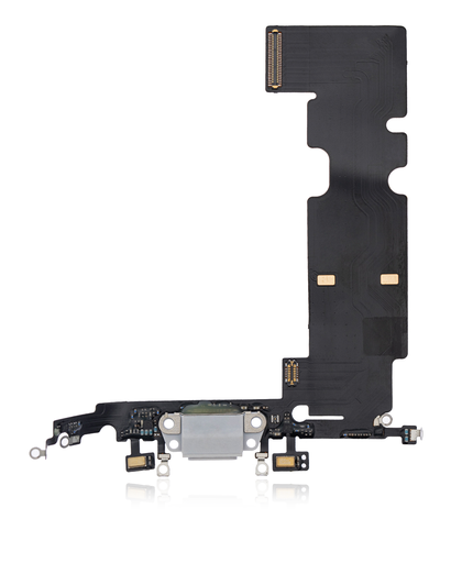 Charging Port Flex Cable Compatible For iPhone 8 Plus (Aftermarket) (Silver)