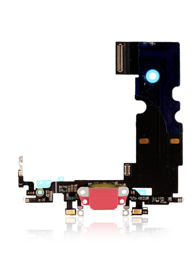 Charging Port Flex Cable Compatible For iPhone 8 (Premium) (Red)