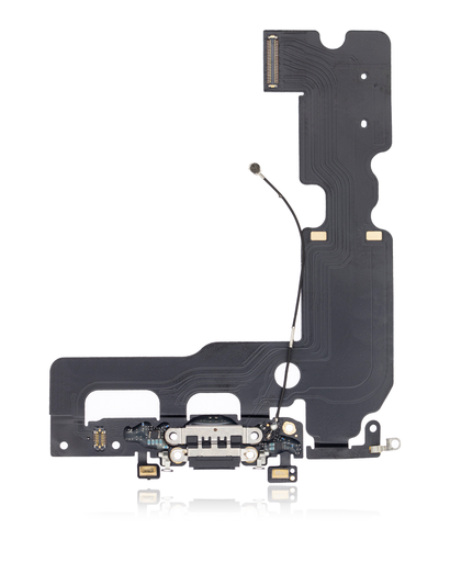 Charging Port Flex Cable Compatible For iPhone 7 Plus (Aftermarket) (Jet / Matte Black)